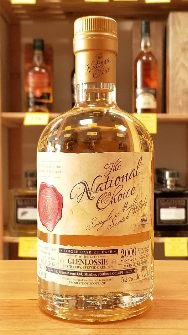 The National Choice: Glenlossie| Speyside | 14y | 2009 | Single Malt Scotch Whisky | Jack Wiebers
