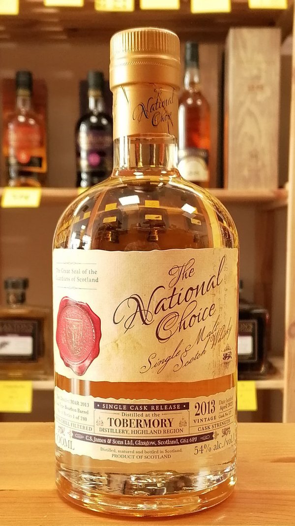 The National Choice: Tobermory| Islands | 10y | 2013 | Single Malt Scotch Whisky | Jack Wiebers